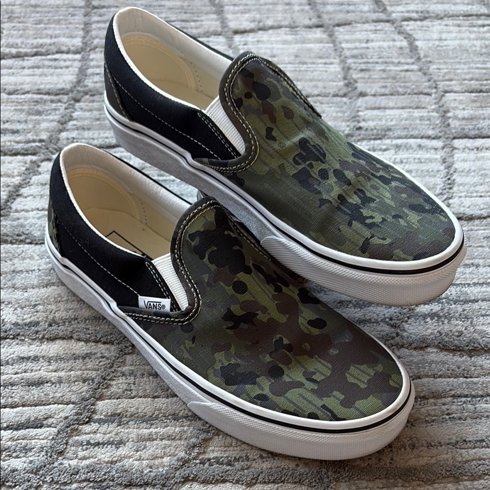 Vans Camo Slip-On Sneakers